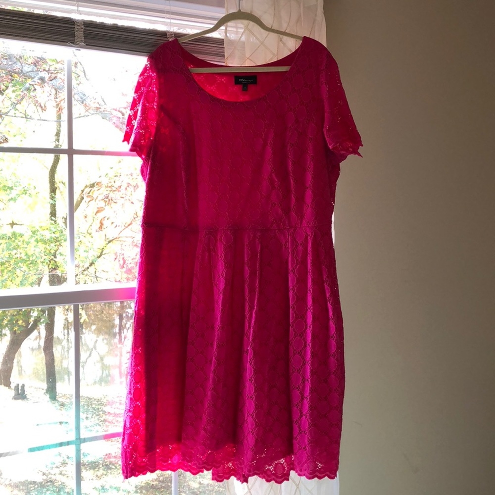 Scallop Eyelet Dress